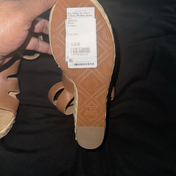 UGG Careena Tan Wedge Sandals - Picture 11 of 16